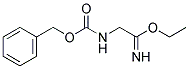 2-BENZYLOXYCARBONYLAMINO-ACETIMIDIC ACID ETHYL ESTER Struktur