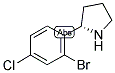 (2S)-2-(2-BROMO-4-CHLOROPHENYL)PYRROLIDINE Struktur