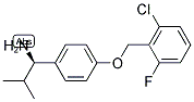 (1R)-1-(4-[(2-CHLORO-6-FLUOROPHENYL)METHOXY]PHENYL)-2-METHYLPROPYLAMINE Struktur