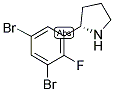 (2S)-2-(3,5-DIBROMO-2-FLUOROPHENYL)PYRROLIDINE Struktur