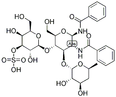 4''-DEOXY-1,2-DIBENZAMIDO-3'-SULFO-LEWIS X Struktur