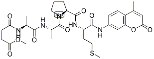 MEOSUC-ALA-ALA-PRO-MET-AMC Struktur