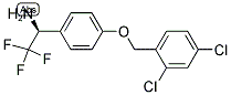 (1S)-1-(4-[(2,4-DICHLOROPHENYL)METHOXY]PHENYL)-2,2,2-TRIFLUOROETHYLAMINE Struktur