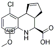 (3AR,4S,9BS)-9-CHLORO-6-METHOXY-3A,4,5,9B-TETRAHYDRO-3H-CYCLOPENTA[C]QUINOLINE-4-CARBOXYLIC ACID Struktur