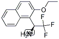 (1S)-1-(2-ETHOXYNAPHTHYL)-2,2,2-TRIFLUOROETHYLAMINE Struktur