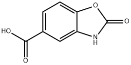 2-OXO-2,3-DIHYDRO-BENZOOXAZOLE-5-CARBOXYLIC ACID Struktur