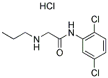 N-(2,5-DICHLOROPHENYL)-2-(PROPYLAMINO)ACETAMIDE HYDROCHLORIDE Struktur