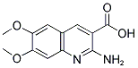 2-AMINO-6,7-DIMETHOXYQUINOLINE-3-CARBOXYLIC ACID Struktur