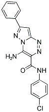 4-AMINO-N-(4-CHLOROPHENYL)-7-PHENYLPYRAZOLO[5,1-C][1,2,4]TRIAZINE-3-CARBOXAMIDE Struktur