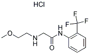 2-[(2-METHOXYETHYL)AMINO]-N-[2-(TRIFLUOROMETHYL)PHENYL]ACETAMIDE HYDROCHLORIDE Struktur