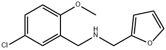 N-(5-CHLORO-2-METHOXYBENZYL)-N-(2-FURYLMETHYL)AMINE Struktur