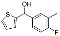 4-FLUORO-3-METHYLPHENYL-(2-THIENYL)METHANOL Struktur