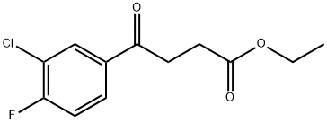 ETHYL 4-(3-CHLORO-4-FLUOROPHENYL)-4-OXOBUTYRATE price.