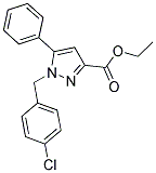 ETHYL 1-(4-CHLOROBENZYL)-5-PHENYL-1H-PYRAZOLE-3-CARBOXYLATE Struktur