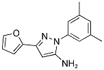 1-(3,5-DIMETHYLPHENYL)-3-(2-FURYL)-1H-PYRAZOL-5-AMINE Struktur