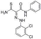 (2E)-3-AMINO-2-[(2,3-DICHLOROPHENYL)HYDRAZONO]-N-PHENYL-3-THIOXOPROPANAMIDE Struktur