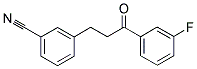 3'-FLUORO-3-(3-CYANOPHENYL)PROPIOPHENONE Struktur