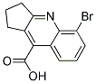 5-BROMO-2,3-DIHYDRO-1H-CYCLOPENTA[B]QUINOLINE-9-CARBOXYLIC ACID Struktur