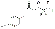 6,6,7,7-TETRAFLUORO-1-(4-HYDROXYPHENYL)HEPT-1-(E)-ENE-3,5-DIONE Struktur