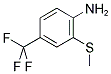 2-THIOMETHYL-4-TRIFLUORMETHYLANILINE Struktur