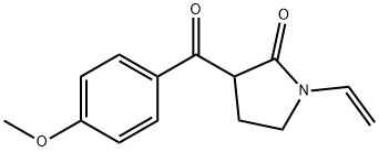 3-(4-METHOXY-BENZOYL)-1-VINYL-PYRROLIDIN-2-ONE Struktur