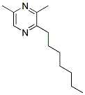 2-HEPTYL-3,5-DIMETHYLPYRAZINE Struktur