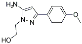 2-[5-AMINO-3-(4-METHOXYPHENYL)-1H-PYRAZOL-1-YL]ETHANOL Struktur