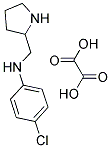 4-CHLORO-N-(PYRROLIDIN-2-YLMETHYL)ANILINE OXALATE Struktur