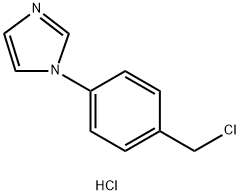 1-[4-(CHLOROMETHYL)PHENYL]-1H-IMIDAZOLE HYDROCHLORIDE Struktur