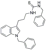 N-BENZYL-N'-[3-(1-BENZYL-1H-INDOL-3-YL)PROPYL]THIOUREA Struktur