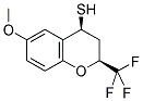 CIS-6-METHOXY-2-(TRIFLUOROMETHYL)CHROMANE-4-THIOL Struktur