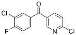 2-CHLORO-5-(3-CHLORO-4-FLUOROBENZOYL)PYRIDINE Struktur