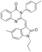 (E)-2-((5-METHYL-2-OXO-1-PROPYLINDOLIN-3-YLIDENE)METHYL)-3-P-TOLYLQUINAZOLIN-4(3H)-ONE Struktur