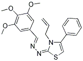 3,4,5-TRIMETHOXYBENZALDEHYDE N-[3-ALLYL-4-PHENYL-1,3-THIAZOL-2(3H)-YLIDENE]HYDRAZONE Struktur