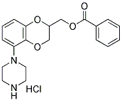 2-HYDROXYMETHYL-5-(1-PIPERAZINYL)-1,4-BENZODIOXANE-BENZOATE HYDROCHLORIDE Struktur