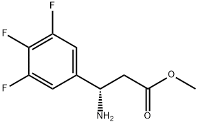 METHYL (3S)-3-AMINO-3-(3,4,5-TRIFLUOROPHENYL)PROPANOATE Struktur