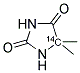 5,5-DIMETHYLHYDANTOIN-5-14C Struktur