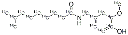 8-METHYL-N-VANILLYL-TRANS-6-NONENAMIDE [14C] Struktur