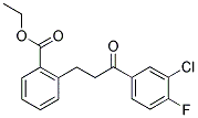 3-(2-CARBOETHOXYPHENYL)-3'-CHLORO-4'-FLUOROPROPIOPHENONE Struktur