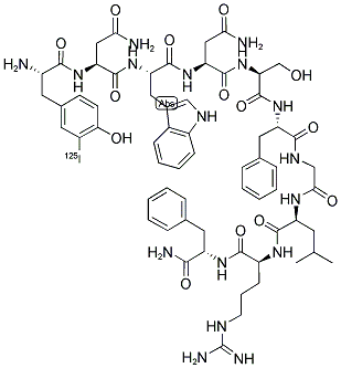 [125I]METASTIN (45-54) AMIDE, HUMAN Struktur