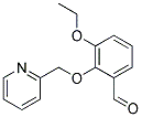 3-ETHOXY-2-(PYRIDIN-2-YLMETHOXY)BENZALDEHYDE Struktur