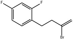 2-BROMO-4-(2,4-DIFLUOROPHENYL)-1-BUTENE Struktur