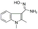 N-HYDROXY-1,2-DIMETHYLINDOLE-3-CARBOXAMIDINE Struktur