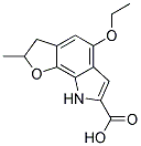 5-ETHOXY-2-METHYL-3,8-DIHYDRO-2H-FURO[3,2-G]INDOLE-7-CARBOXYLIC ACID Struktur