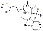 METHYL N-[(BENZYLOXY)CARBONYL]-3,3,3-TRIFLUORO-2-(2-METHYLNDOL-3-YL)ALANINATE Struktur