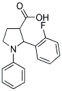 2-(2-FLUOROPHENYL)-1-PHENYLPYRROLIDINE-3-CARBOXYLIC ACID Struktur