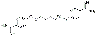 HEXAMIDINE, [11,16-14C]- Struktur