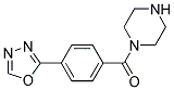 1-[4-(1,3,4-OXADIAZOL-2-YL)BENZOYL]PIPERAZINE Struktur