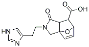 3-[2-(1H-IMIDAZOL-4-YL)-ETHYL]-4-OXO-10-OXA-3-AZA-TRICYCLO[5.2.1.0(1,5)]DEC-8-ENE-6-CARBOXYLIC ACID Struktur