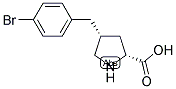 (2R,4R)-4-(4-BROMO-BENZYL)-PYRROLIDINE-2-CARBOXYLIC ACID Struktur